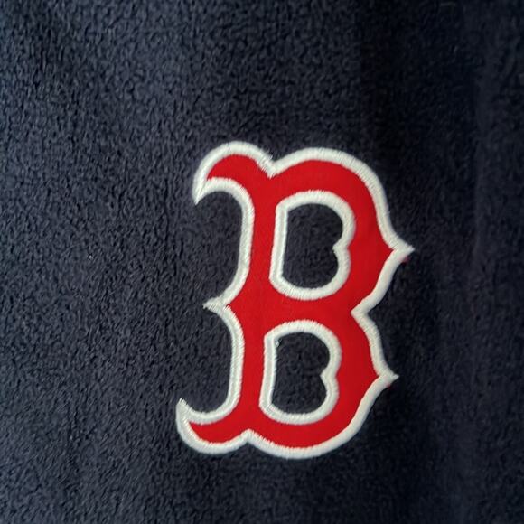 MLB Boston Red Sox Genuine Merchandise Navy Blue Front Zip Fleece Sweatshirt M - Picture 3 of 6
